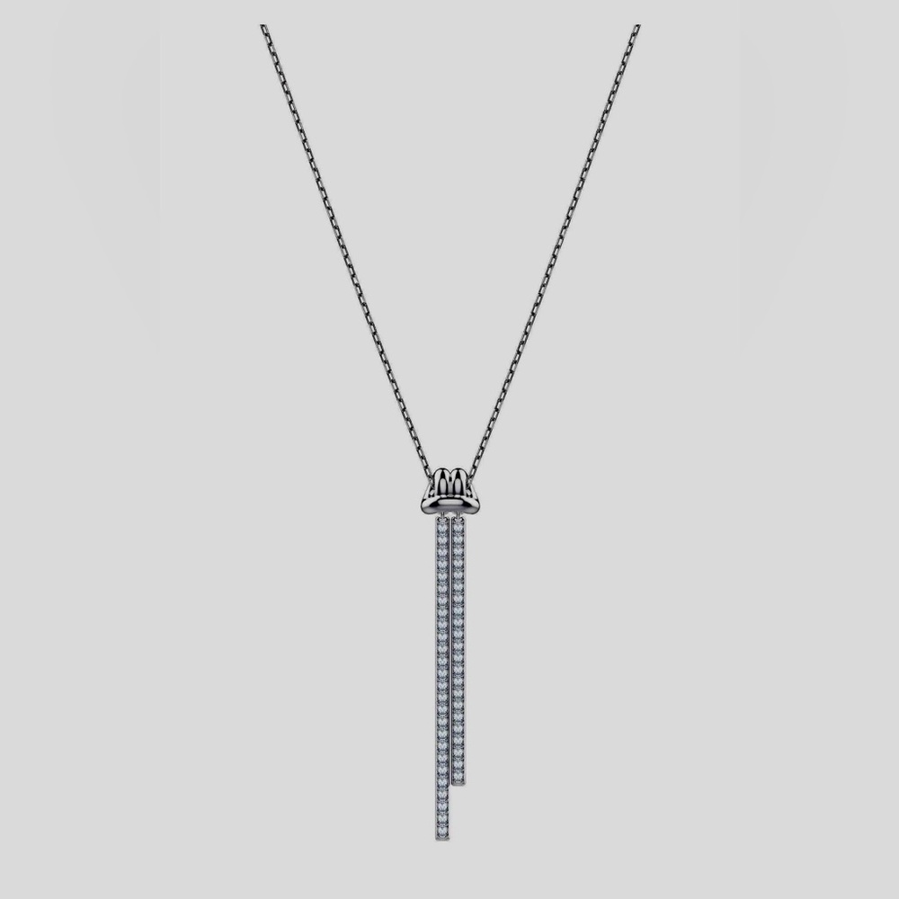 Swarovski Lifelong Y Pendant necklace with rhodium plating and crystals